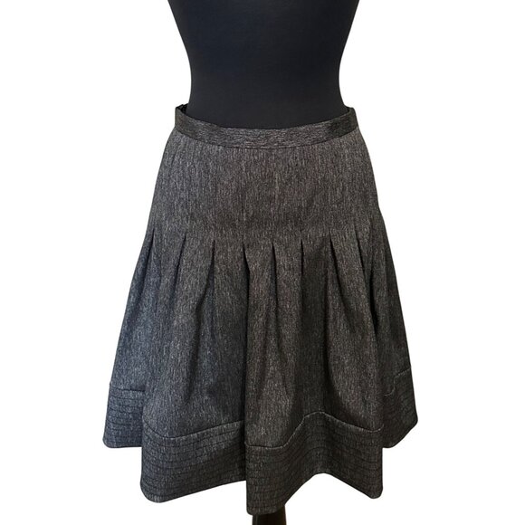 Antonio Melani Gray Fit & Flare Skirt w/Lining Polyester Blend Women's Size 6 - Picture 1 of 14